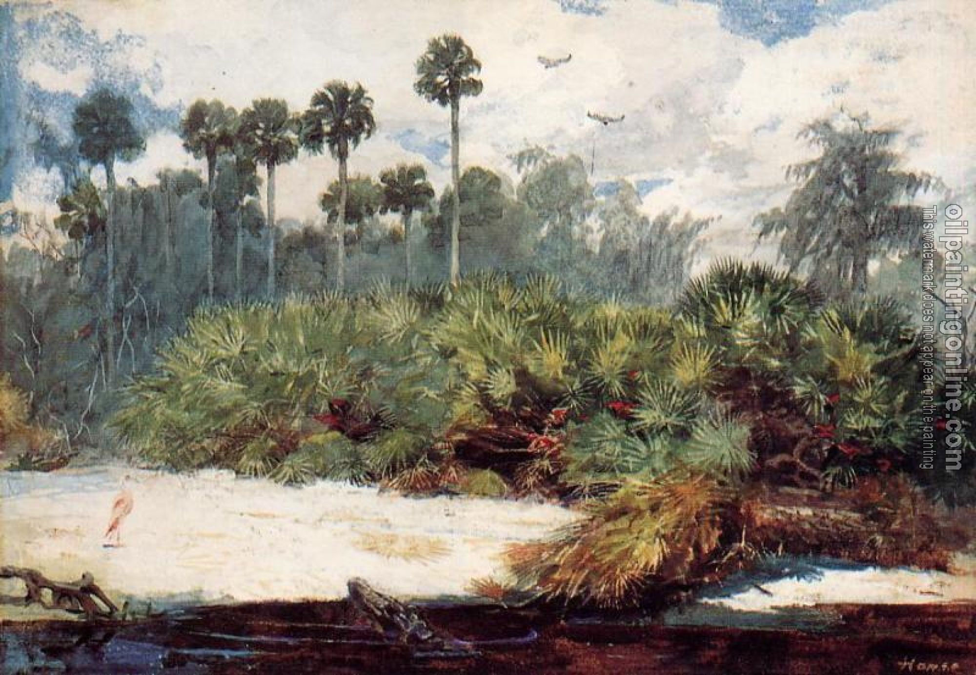 Homer, Winslow - In a Florida Jungle